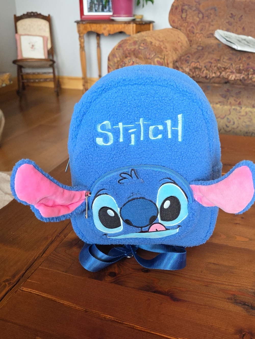 Disney Stitch Mini Sherpa Backpack
